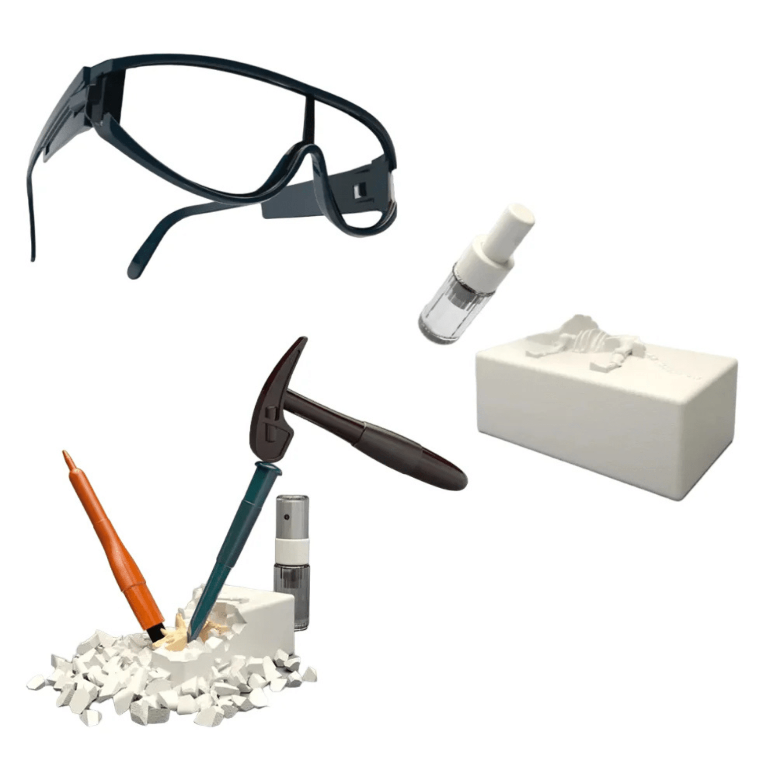 Juego de Excavación Fósiles Dinosaurio 6 en 1 - Martina Baby & Kids